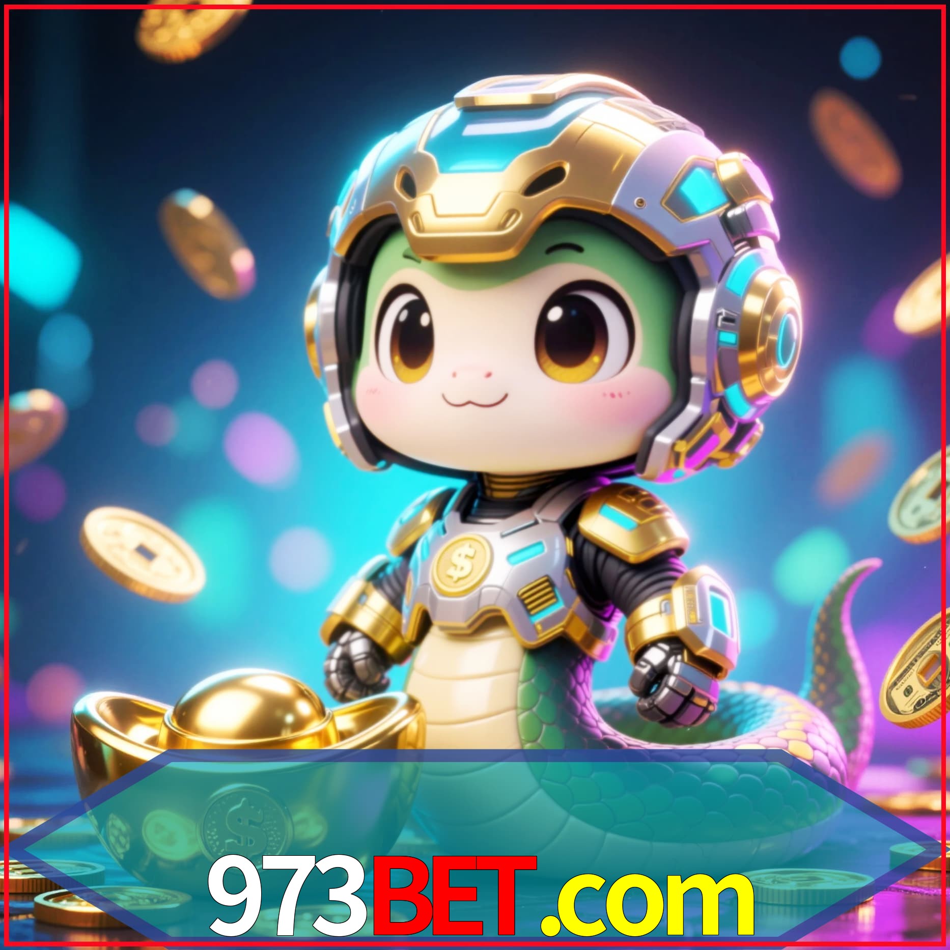 Slot machine 3D icon with number 7 and 1
